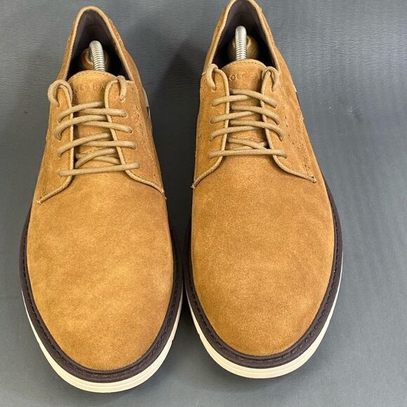 Mens Oxfords Cole Haan Go-To Plain Toe suede leather shoes new without box 11.5 - Picture 3 of 11